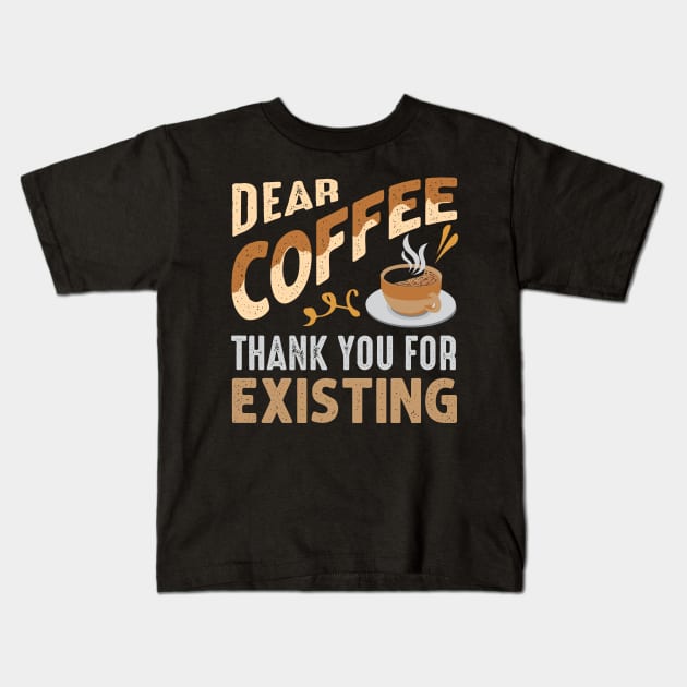 Motivation Coffee Kids T-Shirt by Alvd Design